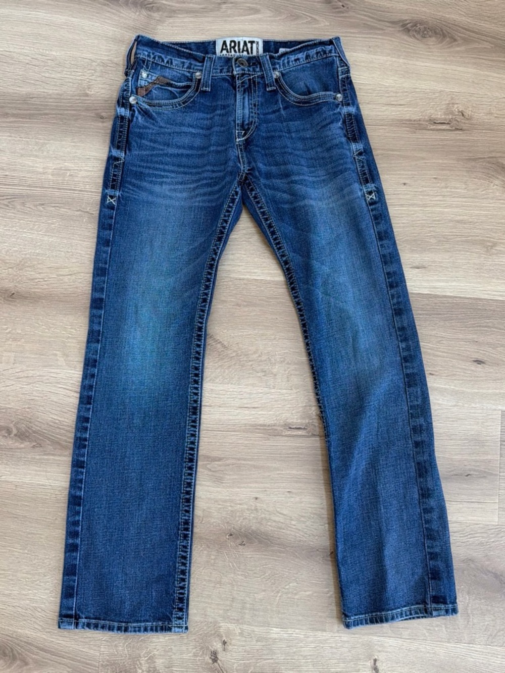 Ariat Men's Medium Blue Straight Jeans